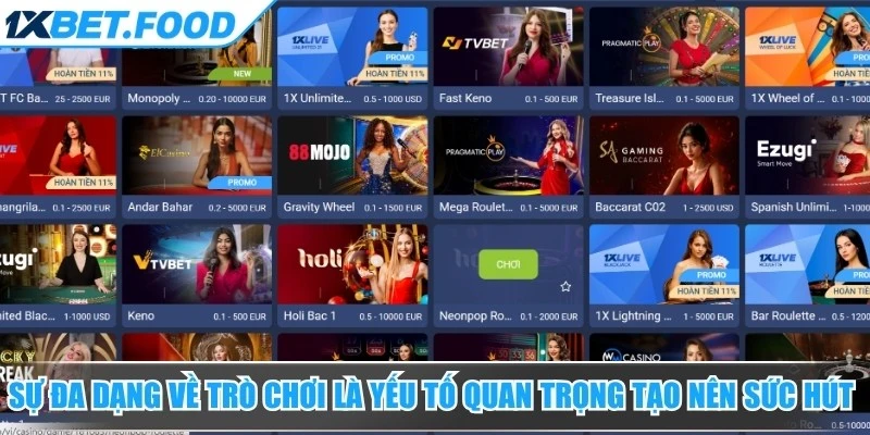 Sự đa dạng về trò chơi là yếu tố quan trọng tạo nên sức hút của chuyên mục